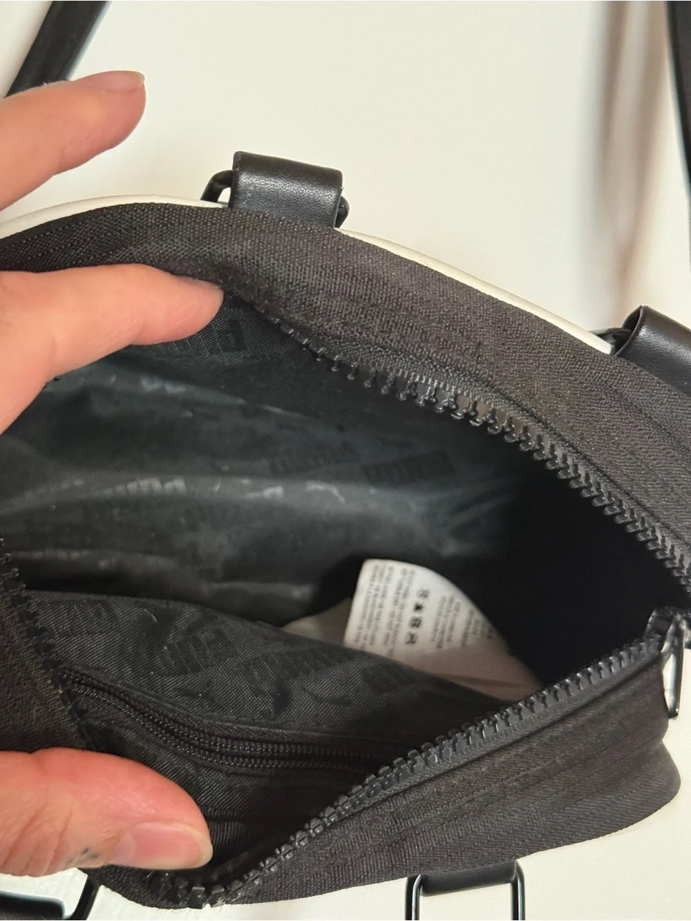 PUMA Black Crossbody Duffel-Style mini Bag